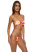 Luli Fama Retro Dream Drawstring Bandeau Top